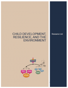 Chlldhood Development, Resilience & and Environment PDF Cover