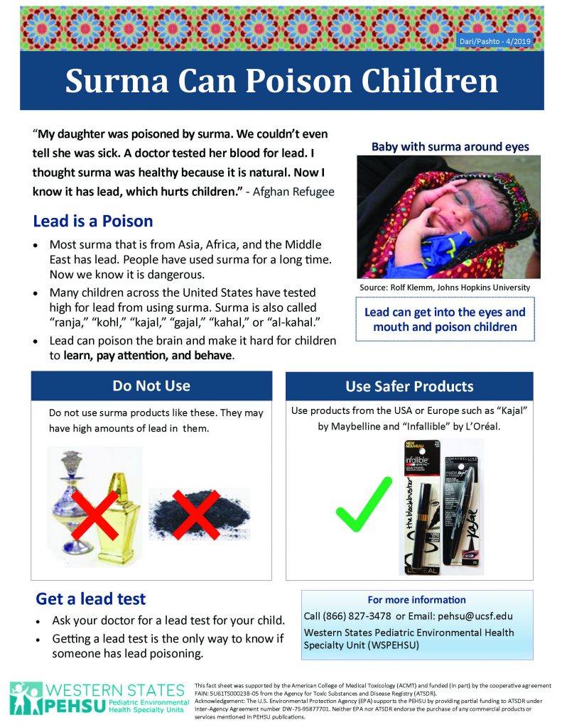 Surma Can Poison Children Factsheet PDF