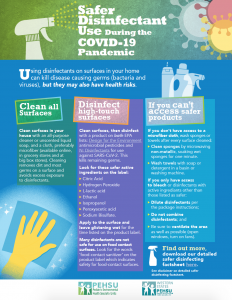 Click here to download an infographic on safer disinfecting during the covid-19 pandemic
